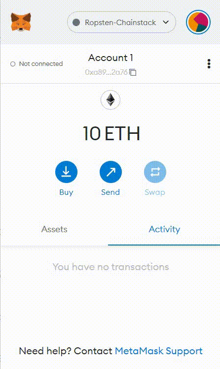 metamask transaction data