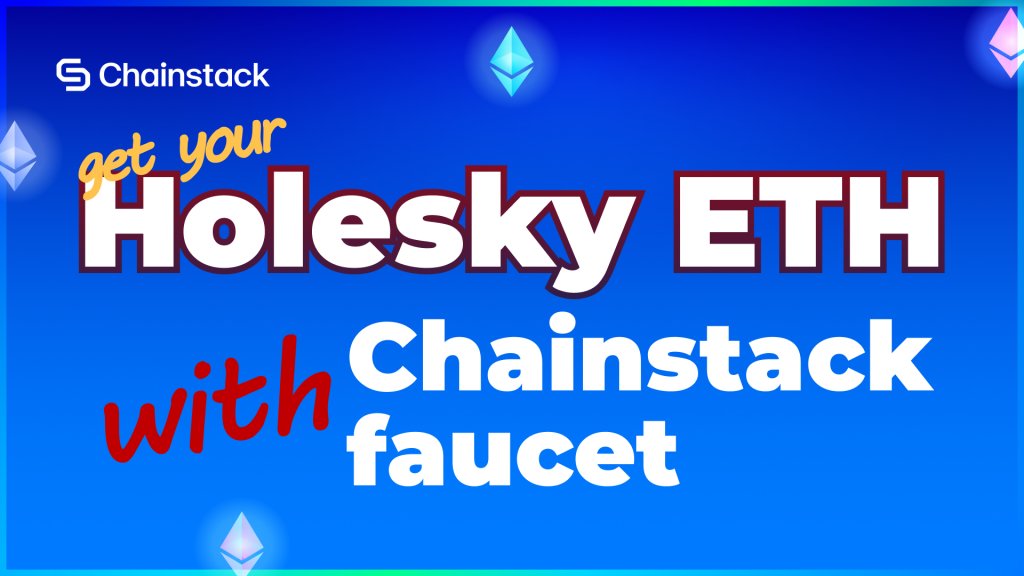 Holesky ETH faucet banner