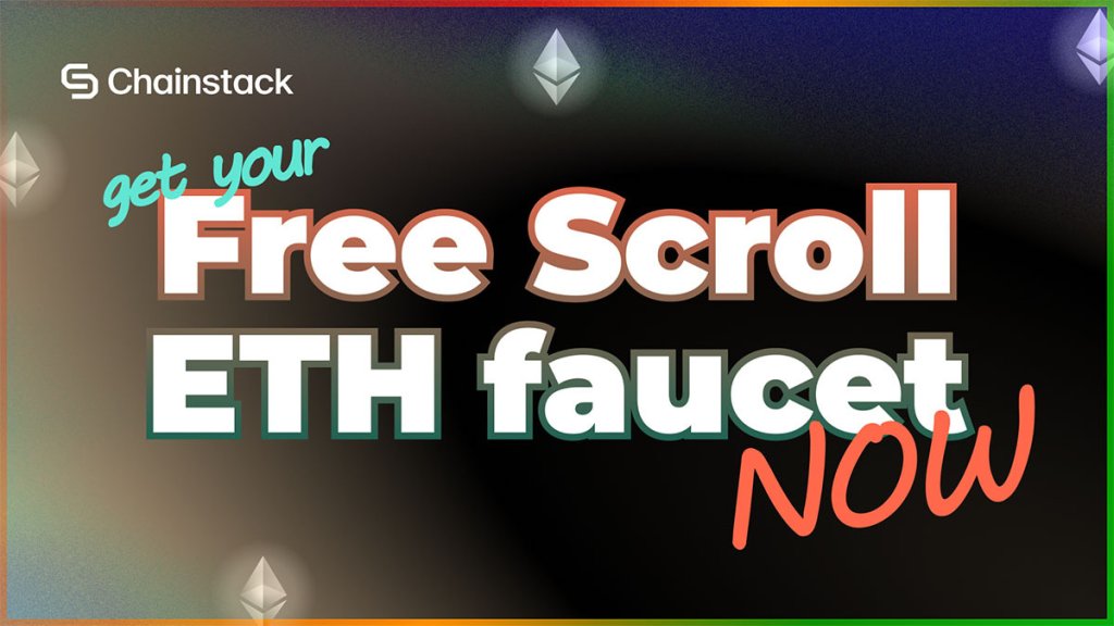 Scroll ETH faucet banner