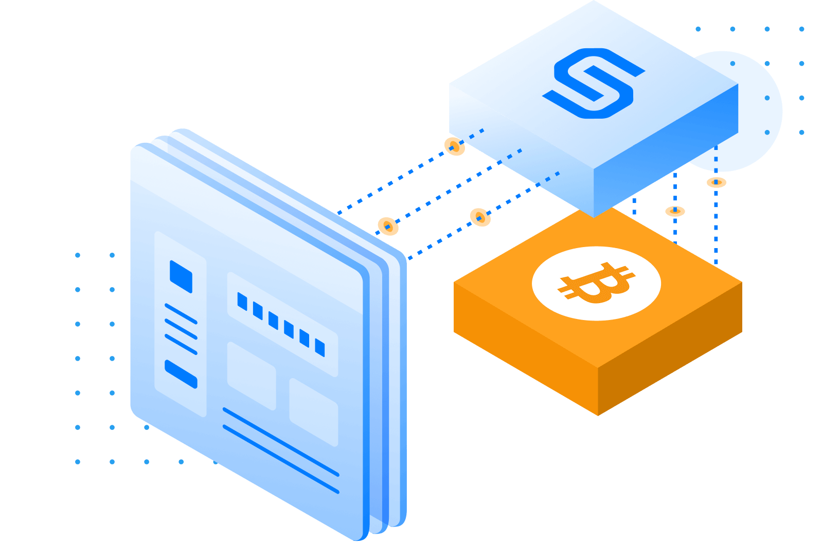 Bitcoin node illustration