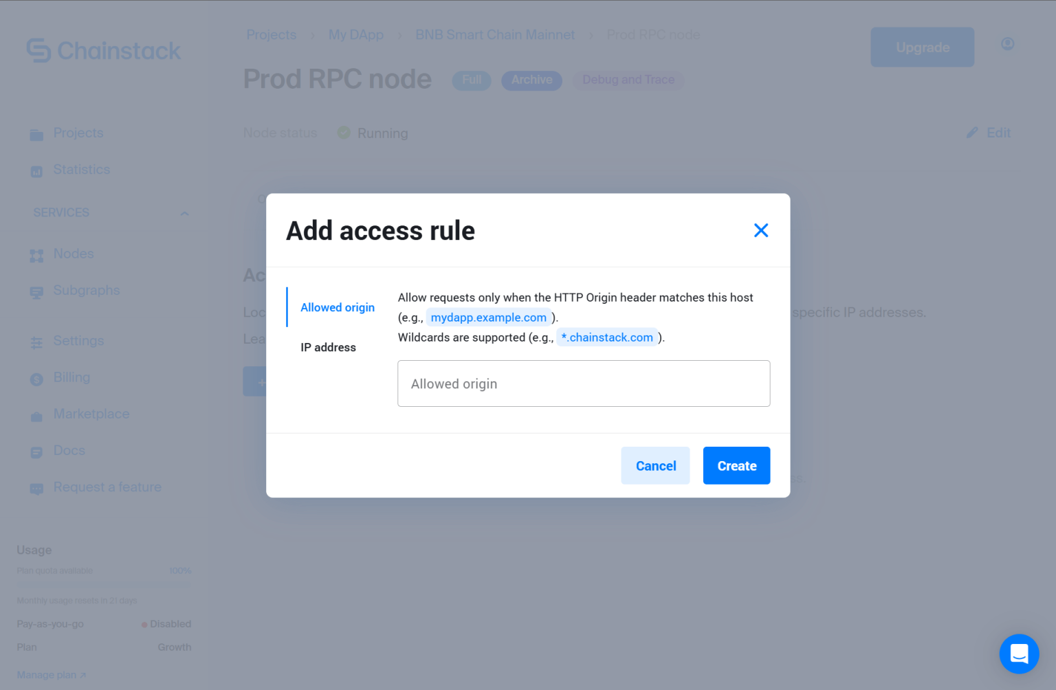 How to secure your RPC endpoints with access rules on Chainstack ...