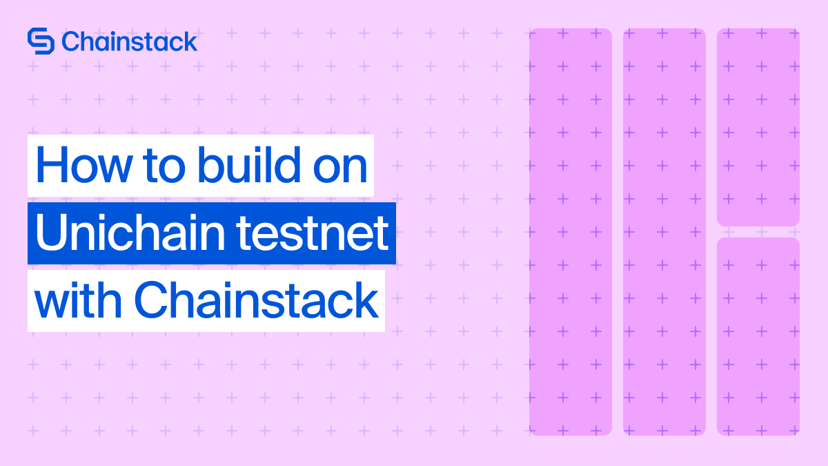 How To Build On Unichain Testnet With Chainstack logo