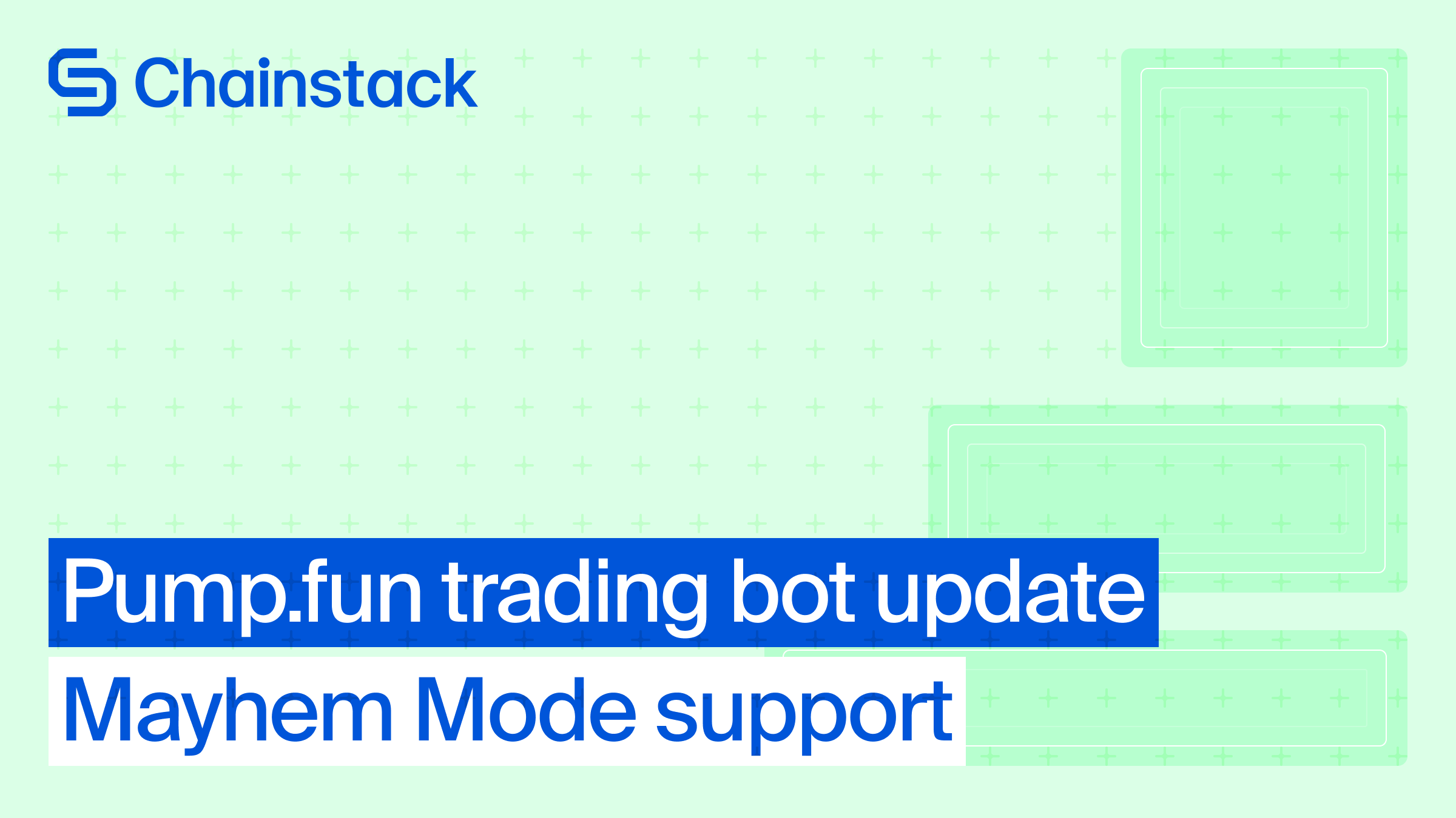 Trading bot update: Full Mayhem Mode support for Pump.fun | Chainstack Blog
