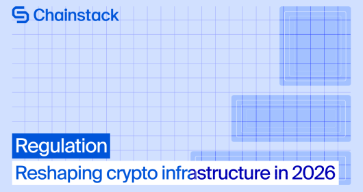 Illustration representing how regulation is reshaping crypto infrastructure in 2026