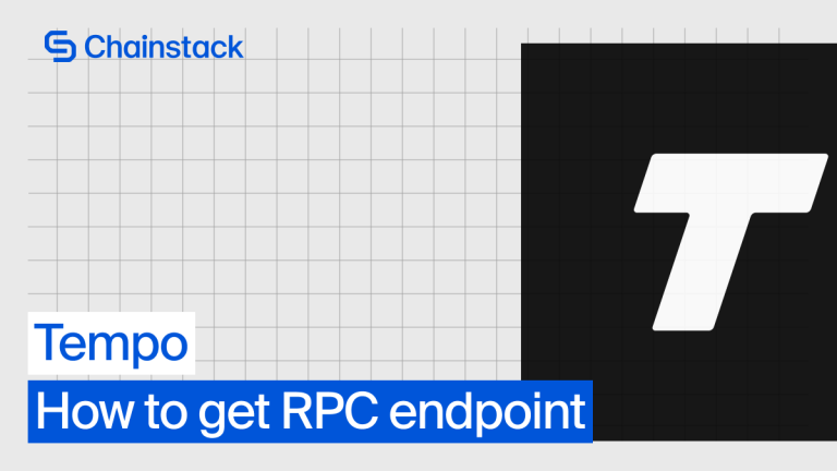 Tempo Stack How to get a Tempo RPC endpoint | Chainstack Blog
