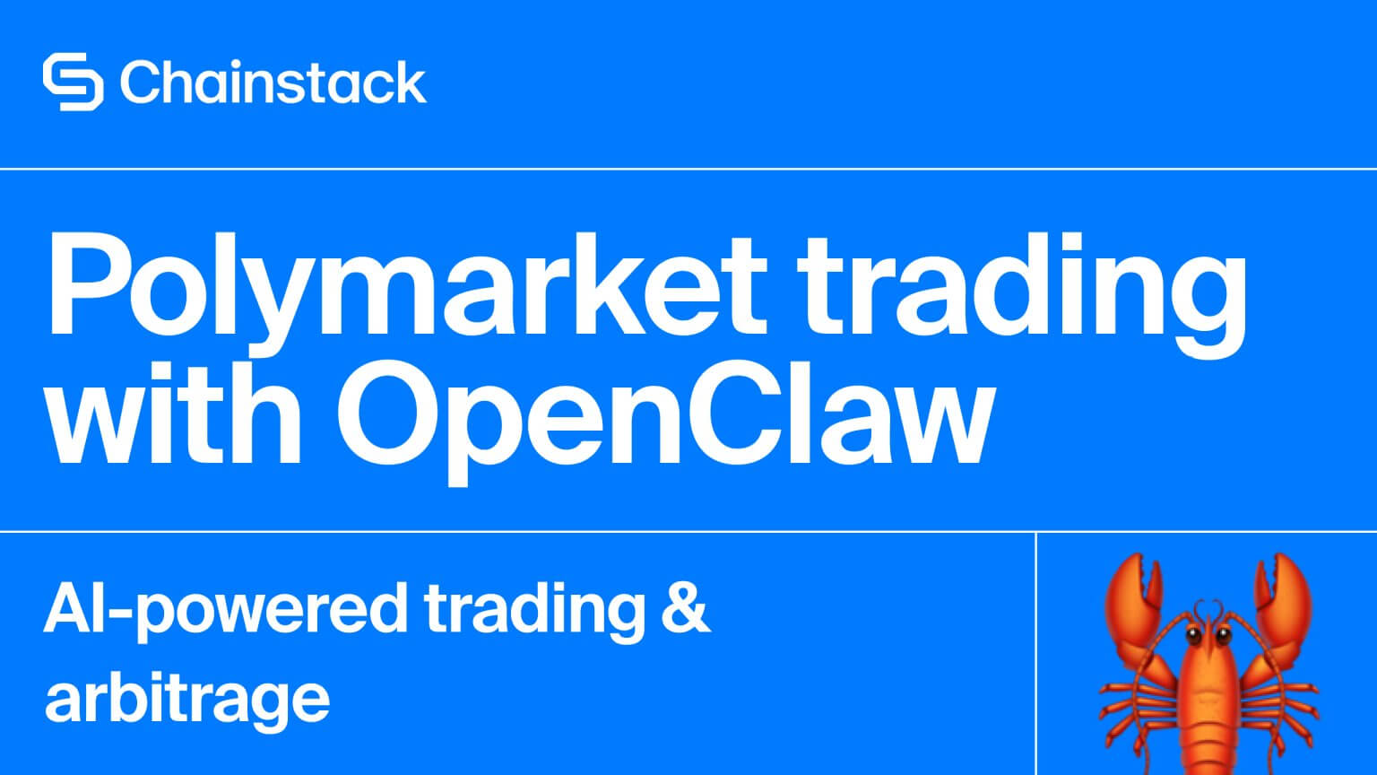 Integrating Chainstack with OpenClaw bot for Polymarket | Chainstack Blog