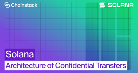 Solana Confidential Transfers article cover with Chainstack branding and Solana-themed design