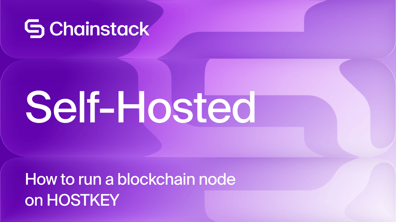 How to run self-hosted node using HOSTKEY