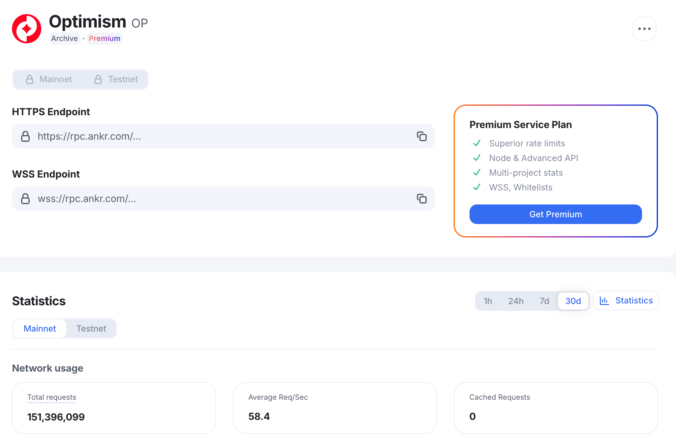 Ankr Optimism public RPC endpoint 