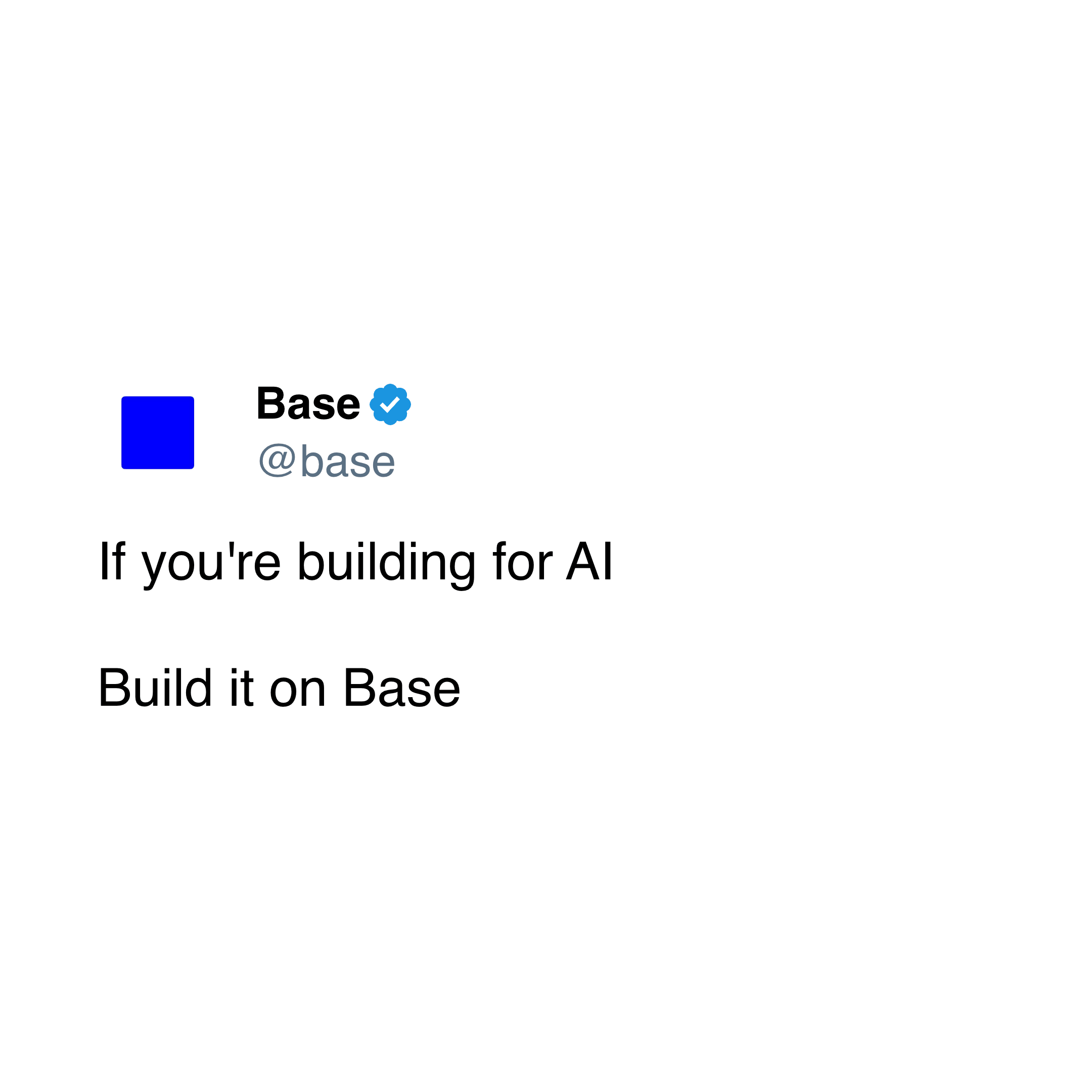 Base On X — Builder Tools Announcement logo