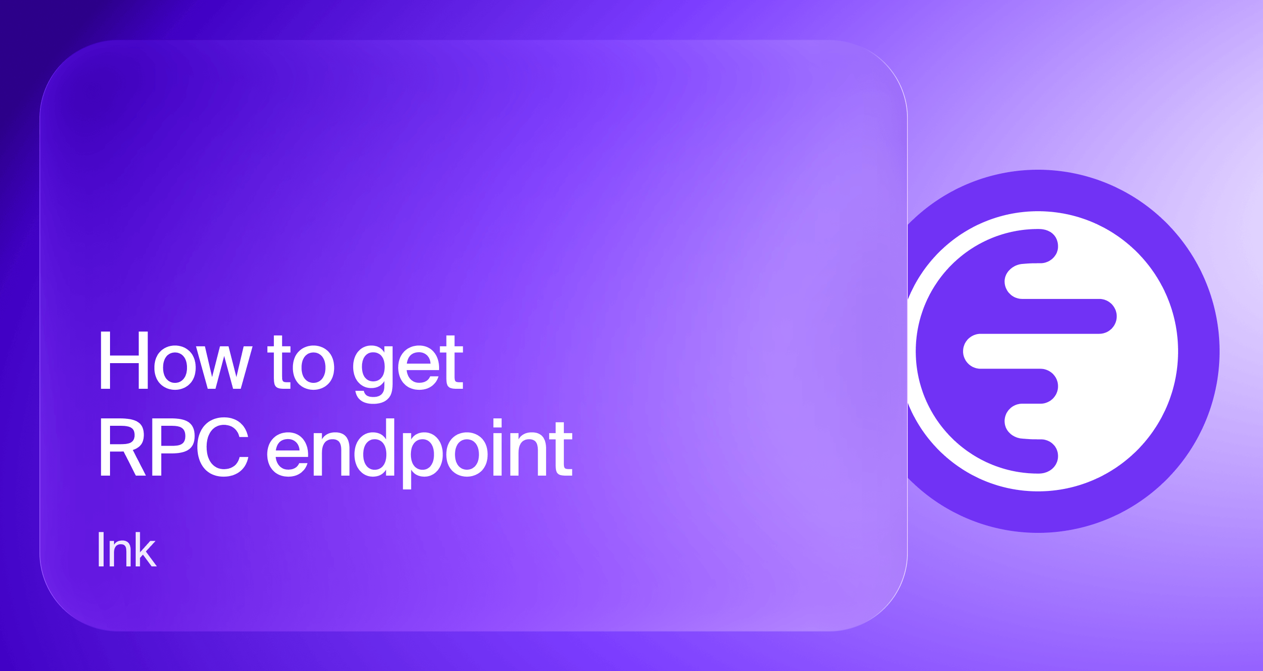 How to get an Ink RPC endpoint